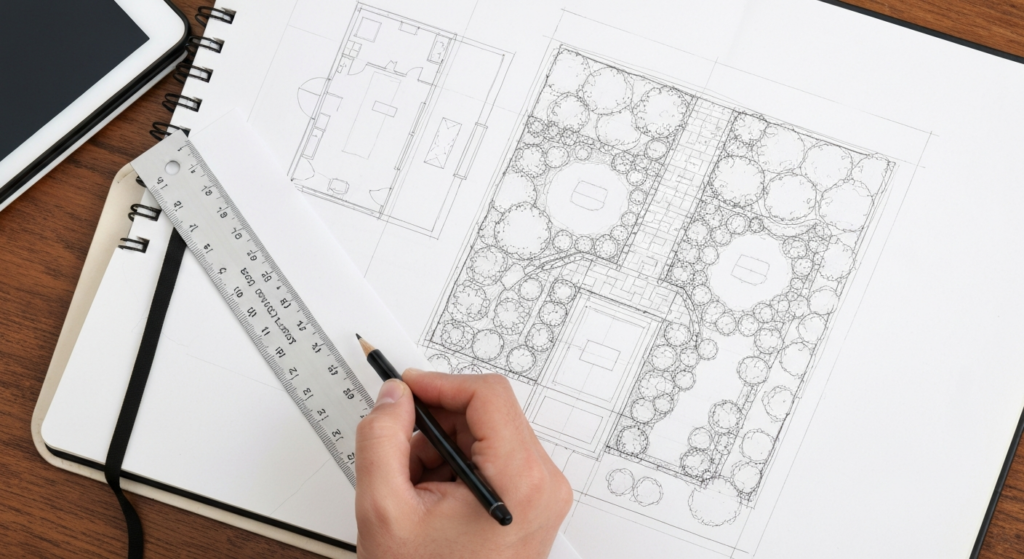 tuinontwerp tekenen