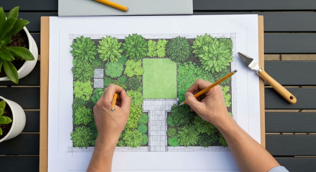 zelf tuinontwerp maken