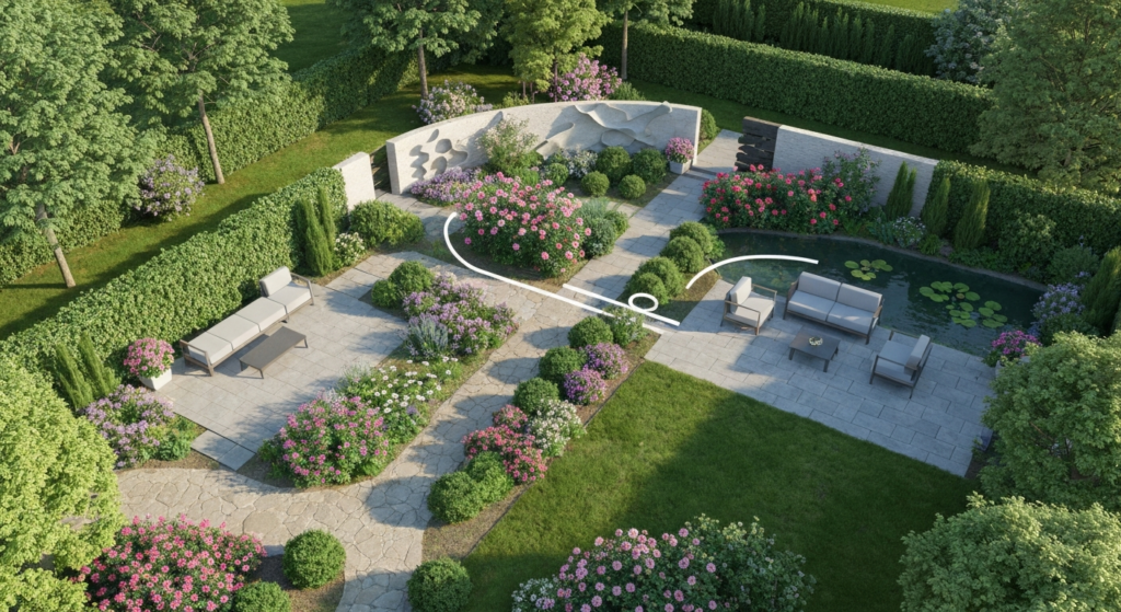 tuin indelen